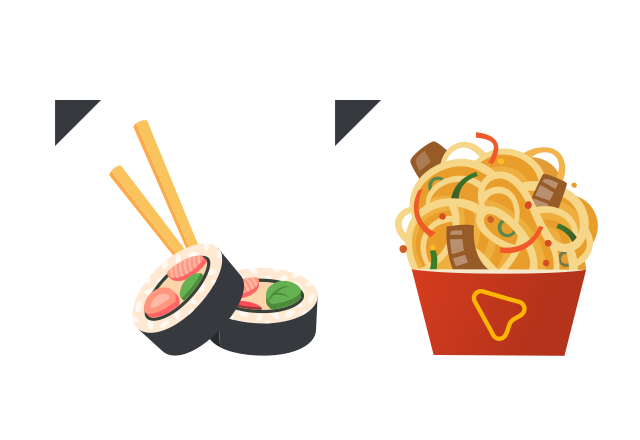 Sushi Custom Cursor for Chrome from The Cutest Cursors Collection