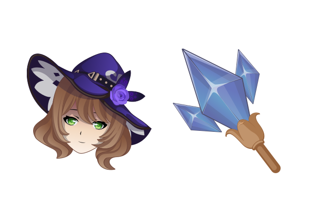 Lisa Minci Custom Cursor for Chrome from Genshin Impact Cursors Collection