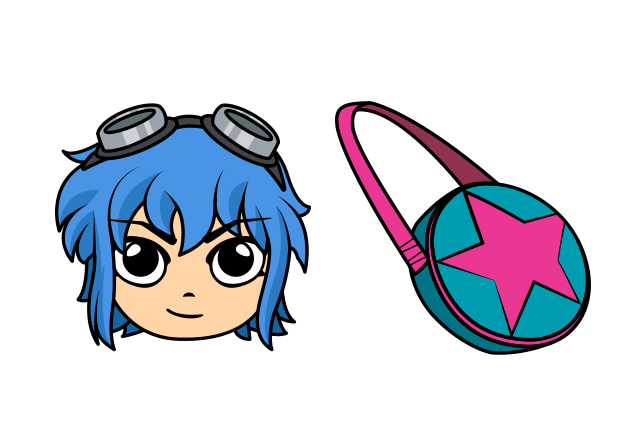 Ramona Flowers Custom Cursor for Chrome from Anime Cursors Collection