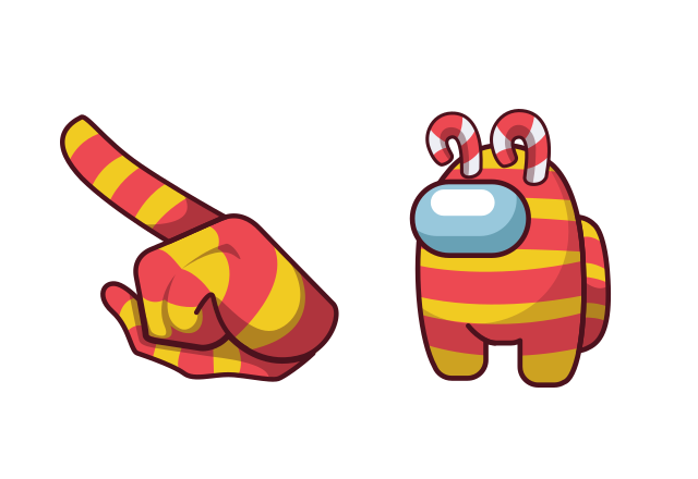 Among Us Lollipop Custom Cursor for Chrome from Merry Christmas and Happy New Year 2023 Cursors Collection