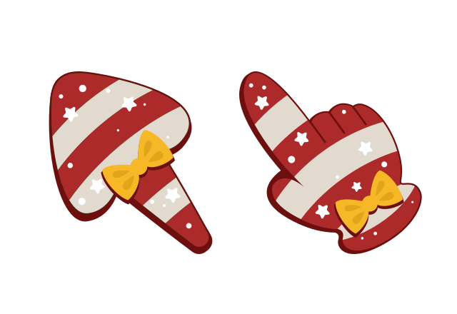 Candy Cane Custom Cursor for Chrome from Merry Christmas and Happy New Year 2023 Cursors Collection