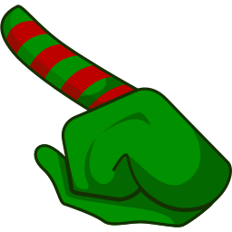 Custom Cursor Among Us Elf Character Pointer