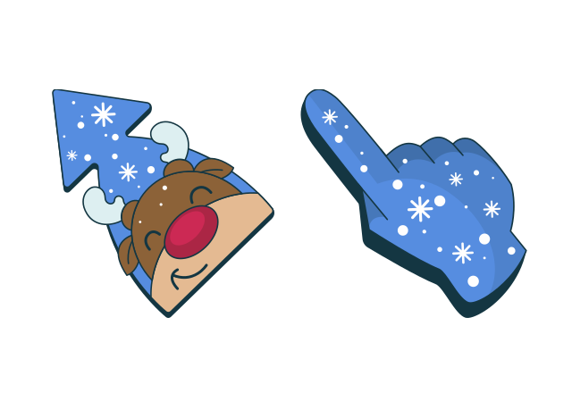 Christmas Deer Custom Cursor for Chrome from Merry Christmas and Happy New Year 2023 Cursors Collection