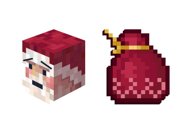 Santa Claus Minecraft Skin Custom Cursor for Chrome from Merry Christmas and Happy New Year 2023 Cursors Collection