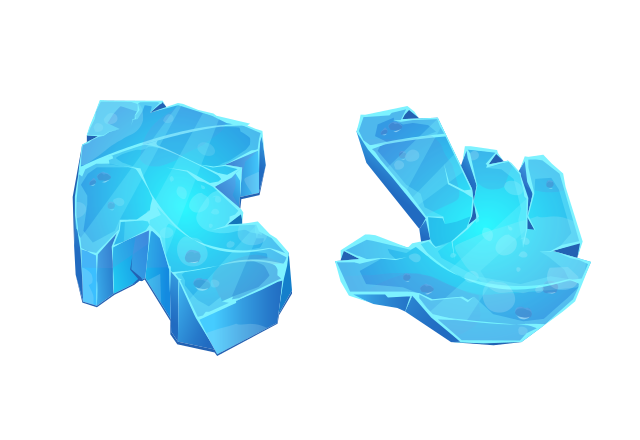 Ice Texture Custom Cursor for Chrome from Merry Christmas and Happy New Year 2023 Cursors Collection