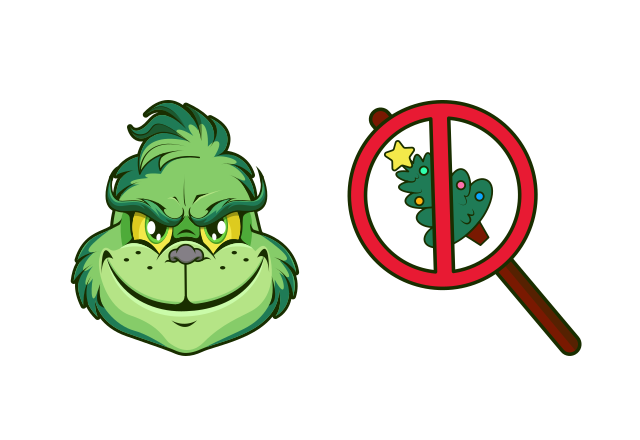 Angry Grinch Custom Cursor for Chrome from Merry Christmas and Happy New Year 2023 Cursors Collection