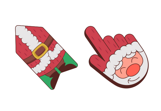 Santa Custom Cursor for Chrome from Merry Christmas and Happy New Year 2023 Cursors Collection
