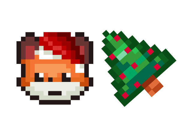 Christmas Fox Pixel Custom Cursor for Chrome from Merry Christmas and Happy New Year 2023 Cursors Collection