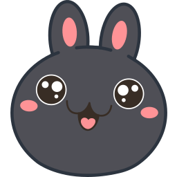 Custom Cursor Cute Black Water Rabbit Pointer