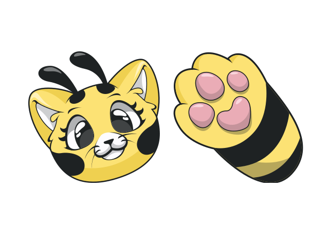 Cat-Bee Custom Cursor for Chrome from Video Games Cursors Collection