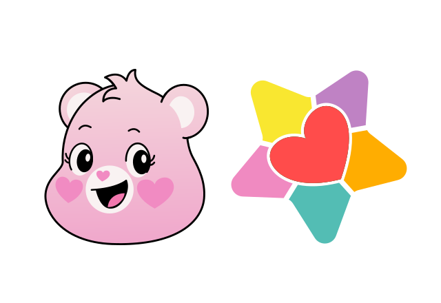 True Heart Bear Custom Cursor for Chrome from Care Bears Cursors Collection