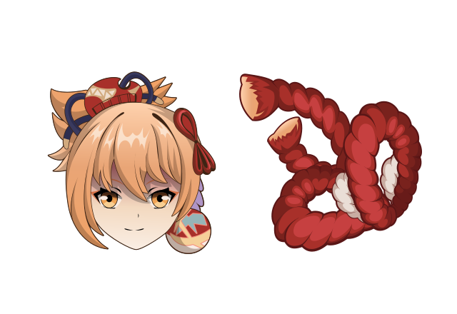 Yoimiya Custom Cursor for Chrome from Genshin Impact Cursors Collection