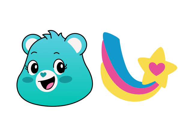 Thanks-a-Lot Bear Custom Cursor for Chrome from Care Bears Cursors Collection