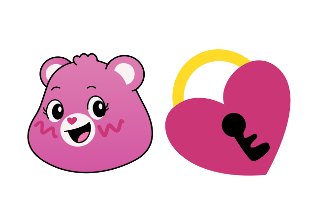 Secret Bear Custom Cursor for Chrome from Care Bears Cursors Collection