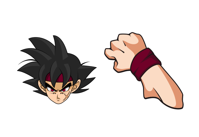Bardock Custom Cursor for Chrome from Dragon Ball Cursors Collection