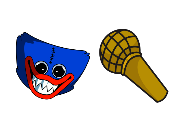 FNF Huggy Wuggy Custom Cursor for Chrome from Friday Night Funkin Cursors Collection