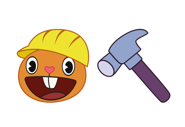 Handy Custom Cursor for Chrome from Happy Tree Friends Cursors Collection