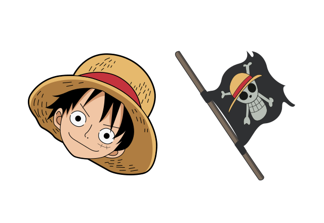 Monkey D. Luffy Custom Cursor for Chrome from One Piece Cursors Collection