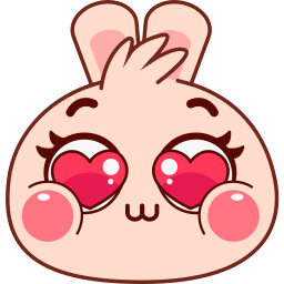 Custom Cursor Cute Valentine's Bunny Pointer