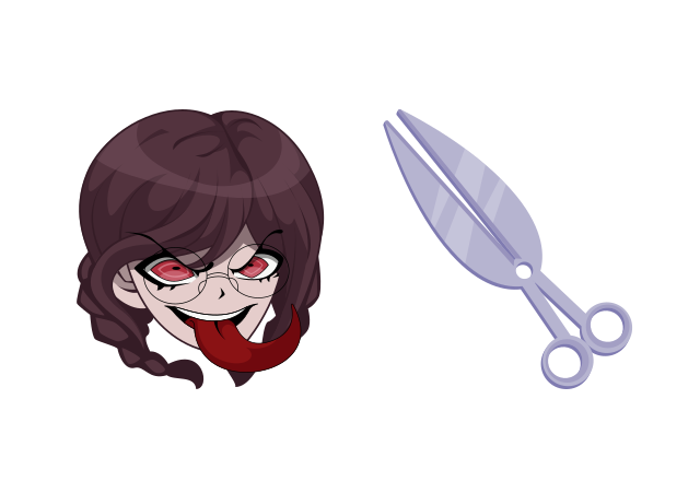 Toko Fukawa Custom Cursor for Chrome from Danganronpa Cursors Collection