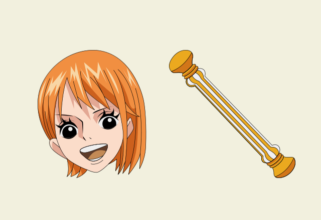 One Piece Nami & Clima-Tact Animated Cursor - Anime Cursor