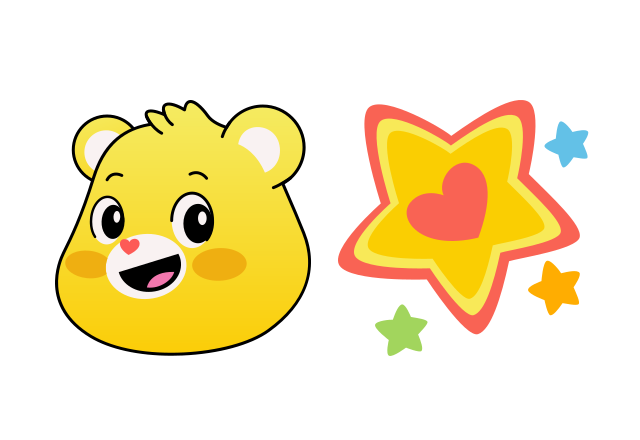 Superstar Bear Custom Cursor for Chrome from Care Bears Cursors Collection