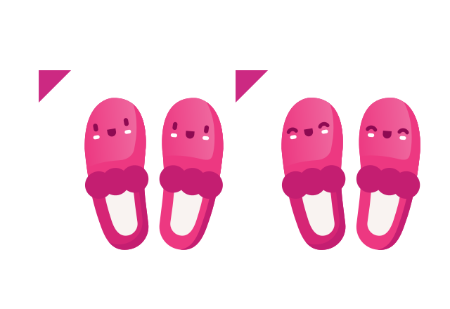 Slippers Custom Cursor for Chrome from The Cutest Cursors Collection