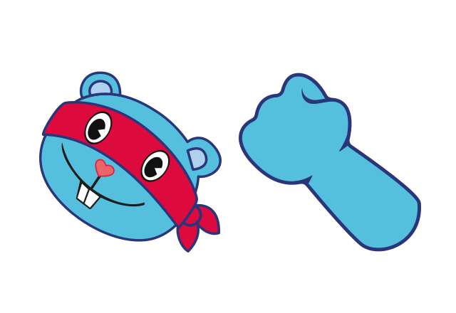 Splendid Custom Cursor for Chrome from Happy Tree Friends Cursors Collection