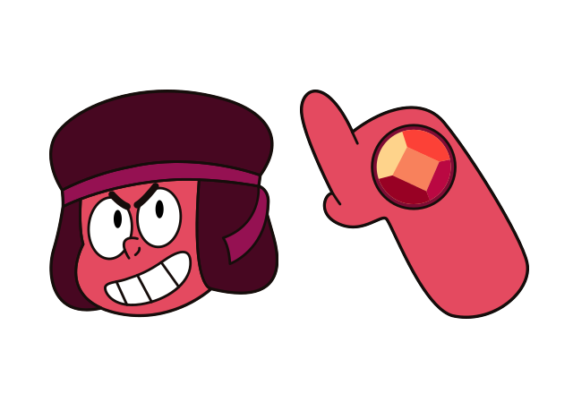 Ruby Custom Cursor for Chrome from Steven Universe Cursors Collection