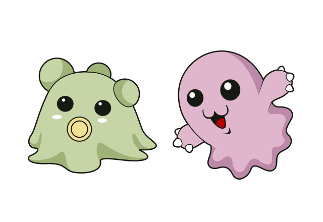 Pabumon and Motimon Custom Cursor for Chrome from Digimon Cursors Collection
