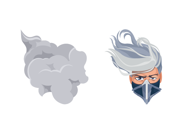 Smoke Custom Cursor for Chrome from Mortal Kombat Cursors Collection