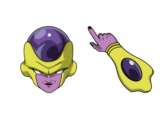 Golden Frieza Custom Cursor for Chrome from Dragon Ball Cursors Collection