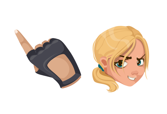 Sonya Blade Custom Cursor for Chrome from Mortal Kombat Cursors Collection