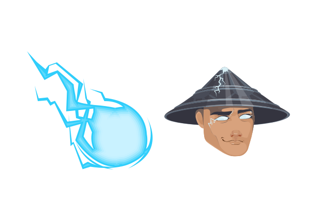 Raiden Custom Cursor for Chrome from Mortal Kombat Cursors Collection