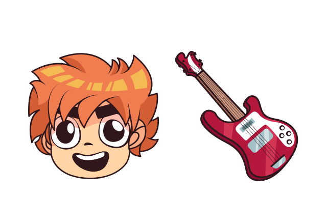 Scott Pilgrim Custom Cursor for Chrome from Anime Cursors Collection