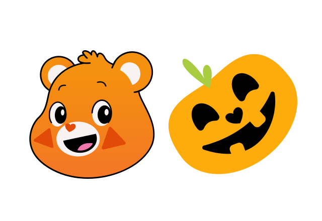Trick-or-Sweet Bear Custom Cursor for Chrome from Care Bears Cursors Collection