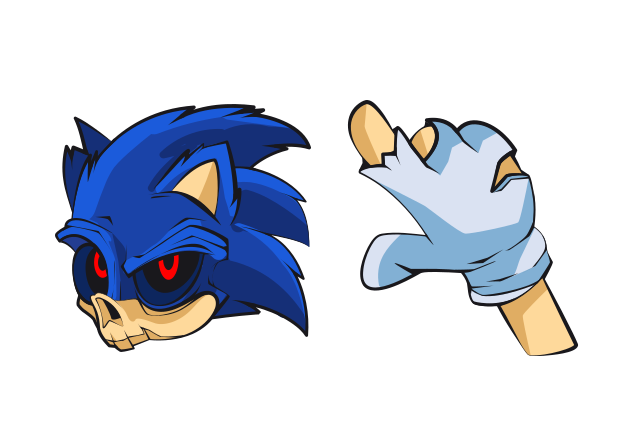 Halloween Sonic Custom Cursor for Chrome from Halloween Cursors Collection