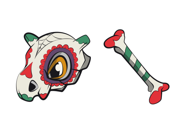 Halloween Cubone Custom Cursor for Chrome from Halloween Cursors Collection