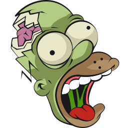 Zombie Homer custom cursor for Chrome Pointer