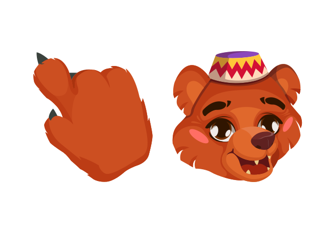 Circus Bear Custom Cursor for Chrome from Circus Cursors Collection