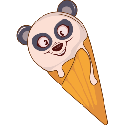Panda Ice Cream Cute Cursor Pointer