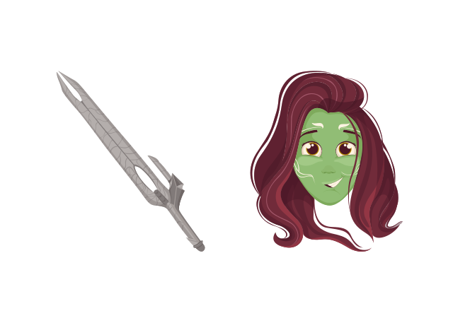 Gamora Custom Cursor for Chrome from Marvel Comics Cursors Collection