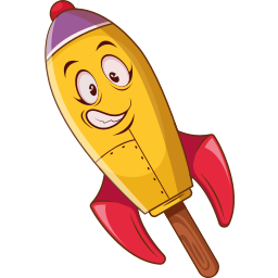 Rocket Ice Cream Cute Cursor Pointer