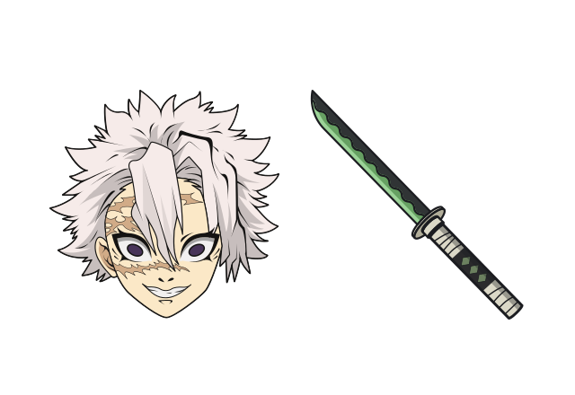 Sanemi Shinazugawa Custom Cursor for Chrome from Demon Slayer Cursors Collection