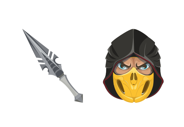 Scorpion Custom Cursor for Chrome from Mortal Kombat Cursors Collection