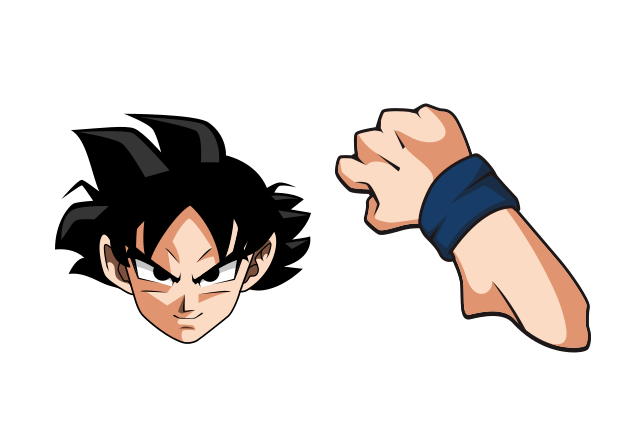 Son Goku Custom Cursor for Chrome from Dragon Ball Cursors Collection