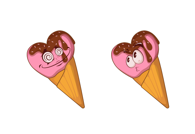 Heart Ice Cream Custom Cursor for Chrome from Ice Cream Cursors Collection
