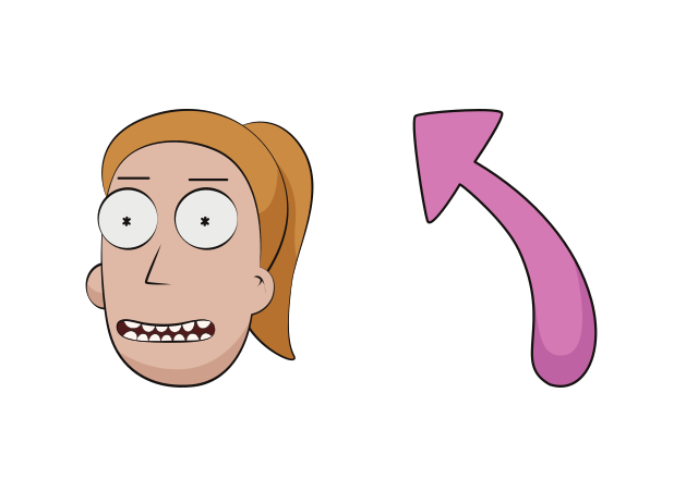 Summer Smith Custom Cursor for Chrome from Rick and Morty Cursors Collection