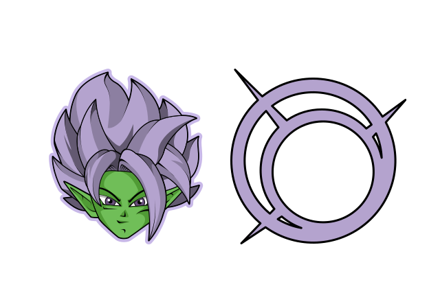 Fusion Zamasu Custom Cursor for Chrome from Dragon Ball Cursors Collection