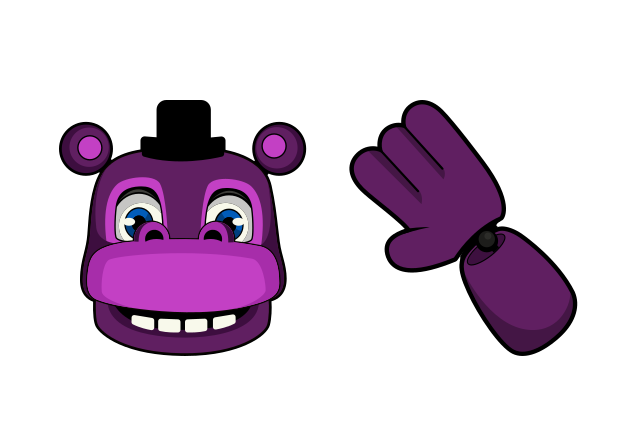 Mr. Hippo Custom Cursor for Chrome from Five Nights at Freddy's Cursors Collection